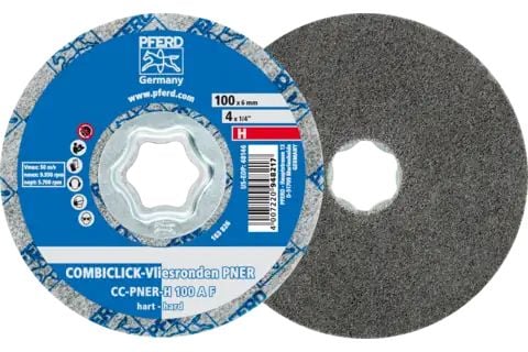 PFERD COMBICLICK kuitukangaslevyt PNER, 10 cm, 5 kpl