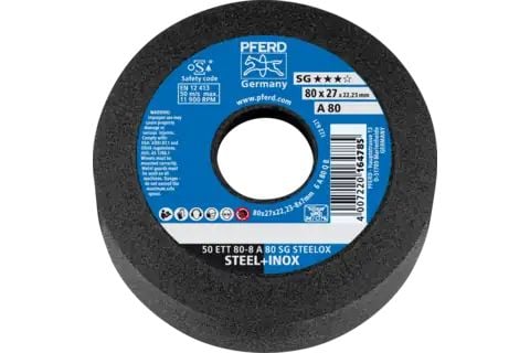 PFERD Cup wheels SG STEELOX, 8 cm, 5 styck