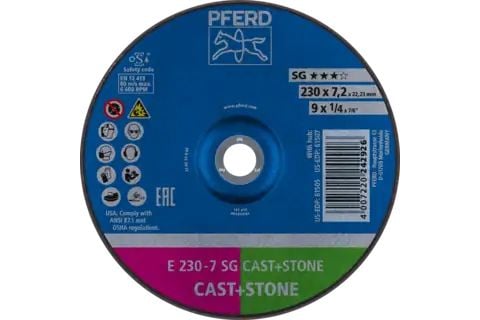 PFERD Grinding wheels SG CAST+STONE, 10 styck