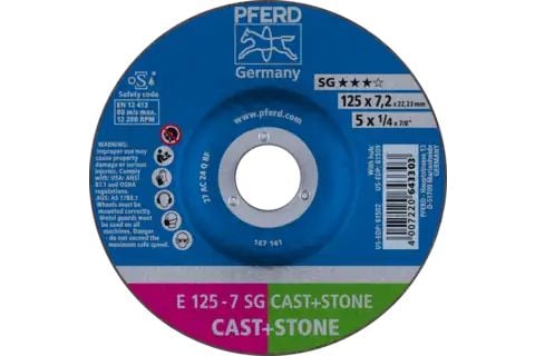 PFERD Grinding wheels SG CAST+STONE, 10 stykker
