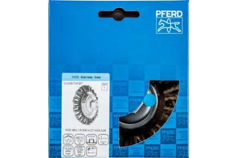 PFERD Bevel brushes knotted, COMBITWIST with thread, Stål