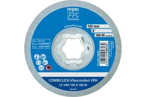 PFERD COMBICLICK kuitukangaslevyt VRH, 10 cm, 10 kpl