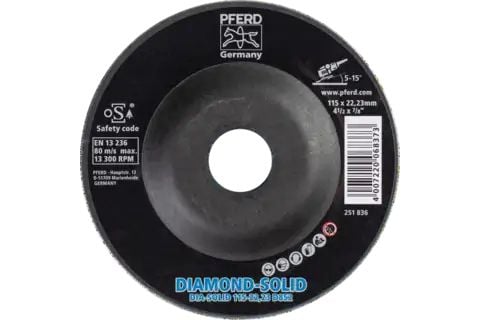 PFERD Diamond grinding discs CC-GRIND SOLID DIAMOND, 11,5 cm, 1 styck