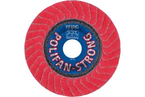 PFERD POLIFAN flap discs ceramic oxide grain CO-FREEZE SGP STRONG INOX, 12,5 cm, 10 stykker