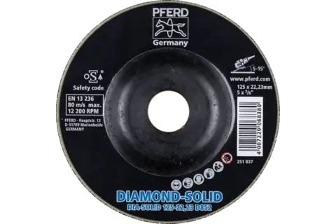 PFERD Diamond grinding discs CC-GRIND SOLID DIAMOND, 12,5 cm, 1 styck