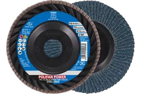 PFERD 67772118 Metallilevy hiontaan Ø 115 mm Hiekkakoko 80 10 kpl
