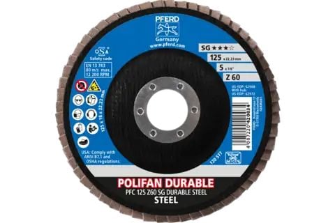 PFERD Z SG DURABLE STEEL, Terästä, 10 kpl