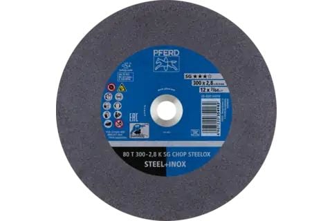 PFERD Cut-off wheels for chopsaws (CHOPSAW) SG CHOP STEELOX, 30 cm, 20 stykker