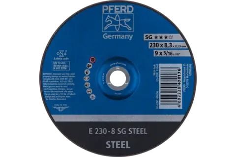 PFERD Grinding wheels SG STEEL, 10 kpl