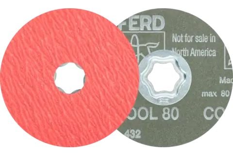 PFERD COMBICLICK fibre discs, 10 cm, 25 stykker