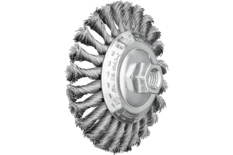 PFERD Bevel brushes knotted, with thread, Stål