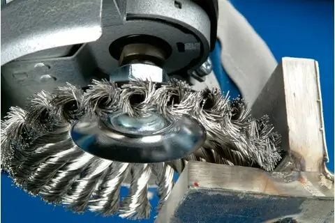 PFERD Bevel brushes knotted, with thread, Stål