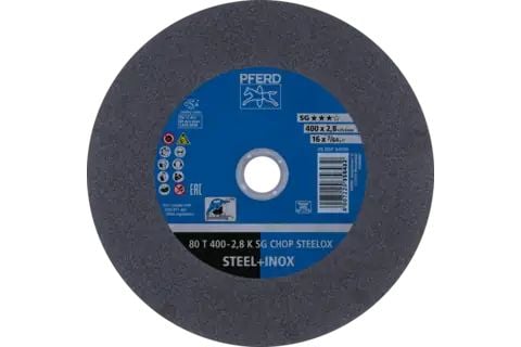 PFERD Cut-off wheels for chopsaws (CHOPSAW) SG CHOP STEELOX, 40 cm, 10 stykker