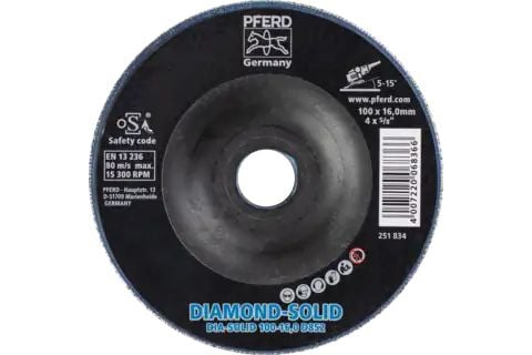 PFERD Diamond grinding discs CC-GRIND SOLID DIAMOND, 10 cm, 1 styck