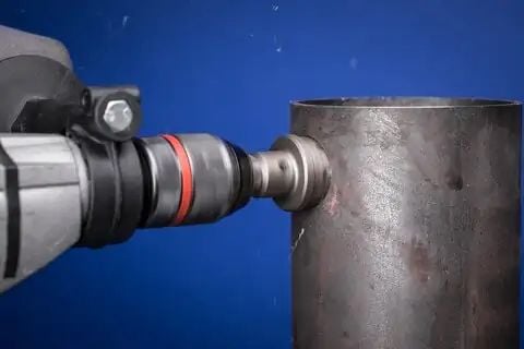 PFERD TC hole cutter flat version 8 mm, shank dia. 10 mm, 5,4 cm