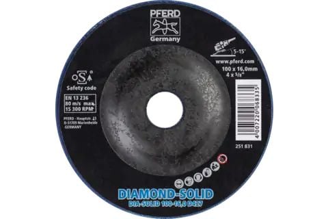 PFERD Diamond grinding discs CC-GRIND SOLID DIAMOND, 10 cm, 1 styck