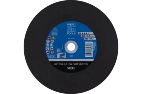 PFERD Cut-off wheels for chopsaws (CHOPSAW) SG CHOP HD STEEL, 35 cm, 10 stykker