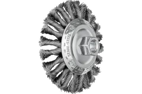 PFERD Bevel brushes knotted, COMBITWIST with thread, Stål
