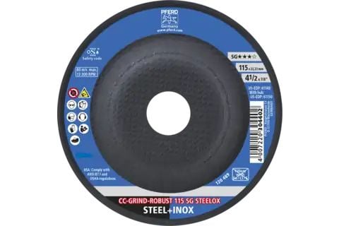 PFERD CC-GRIND ROBUST SG STEELOX, 11,5 cm, 10 stykker