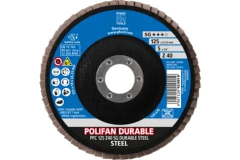 PFERD Z SG DURABLE STEEL, Stål, 10 stykker