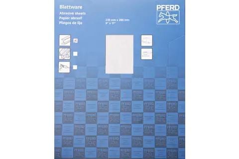 PFERD Paper-backed abrasive sheets ECO-AC, 50 stykker, P180