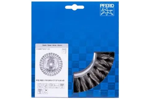 PFERD Wheel brushes knotted, COMBITWIST HD, 17,8 cm, 1 styck