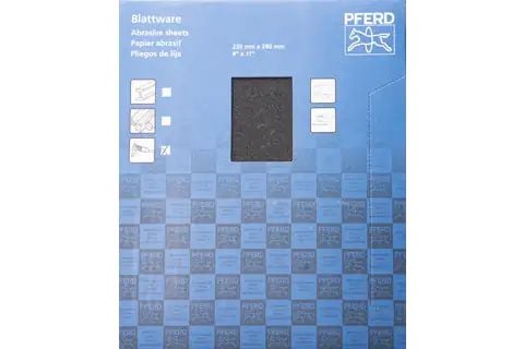 PFERD Paper-backed abrasive sheets ECO W, 50 stykker, P80