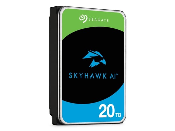 Seagate SkyHawk AI ST20000VE004 - Harddisk - 20 TB - intern - 3.5" - SATA 6Gb/s - buffer: 512 MB - med 3-års Seagate Rescue Data Recovery