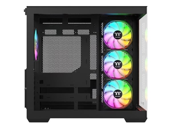 Thermaltake View 380 WS ARGB, Midi Tower, PC, Svart, ATX, Micro ATX, Mini-ITX, SPCC, Herdet glass, Spilling