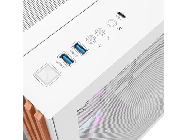 Thermaltake View 380 WS ARGB, Midi Tower, PC, Hvit, ATX, Micro ATX, Mini-ITX, SPCC, Herdet glass, Spilling
