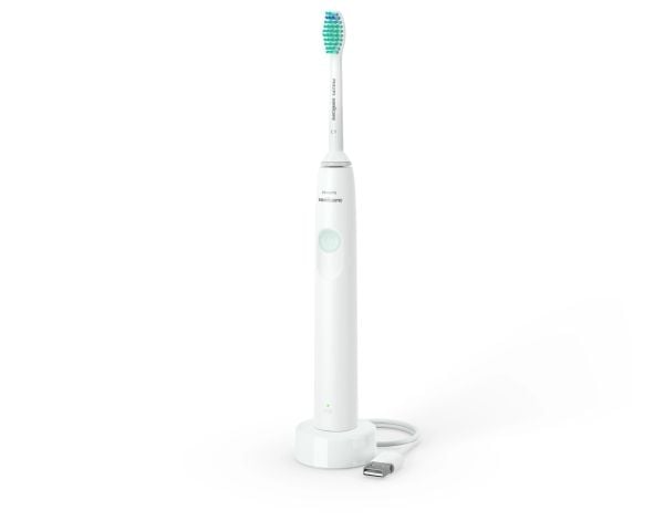 Philips 1100 Series HX3641/11 Sonic elektrisk tannbørste, Voksen, Sonik tannbørste, Daglig stell, Mynte, 2 min, Batteri
