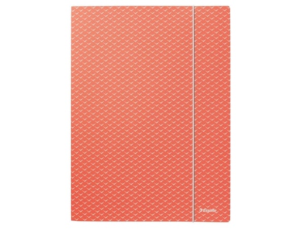 Esselte Colour'Breeze - 3-fliksmappe - for A4 (210 x 297 mm) - kapasitet: 150 ark - Korall