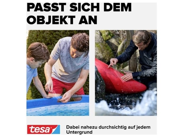 TESA 56481-00000-00, Gjennomsiktig, Bunte, Merking, Forsterke, 1,5 m, 50 mm