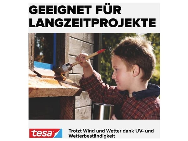 TESA 56250, For malere, Papir, Blå, Glass, Ru, Acryl maling, Alkydmaling, Lateksmaling