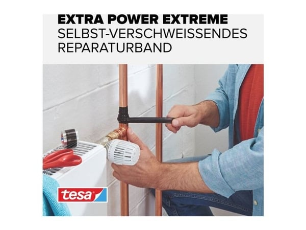 TESA 56064-00001, Musta, Korjaus, -60 °C, 260 °C, 2,5 m, 19 mm