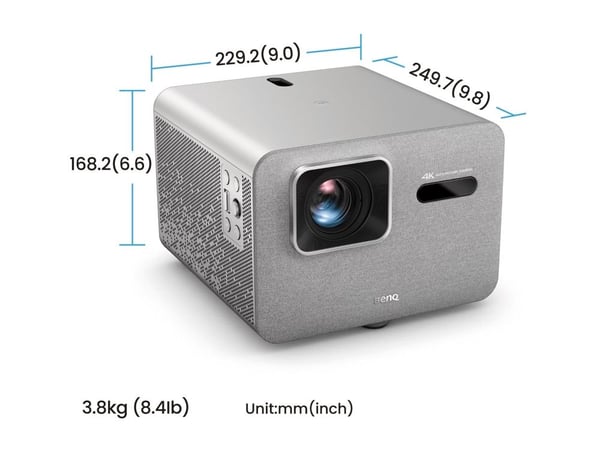 BenQ TK705i - DLP-projektor - LED - 3000 ANSI-lumen - 3840 x 2160 - 16:9 - 4K - standardlinse - 802.11a/b/g/n/ac/ax wireless / Bluetooth 5.2