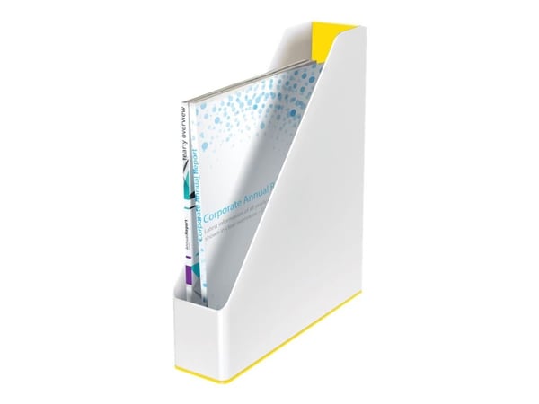 Leitz WOW Dual Colour - Magasinfil - ryggbredd: 73 mm - för A4 (210 x 297 mm) - gul
