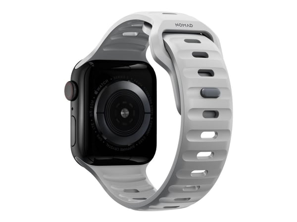 Nomad NOMAD NOMAD Sport Strap V2 Vedenpitävä 45mm/44mm/42mm Lunar Gray (kuunharmaa)