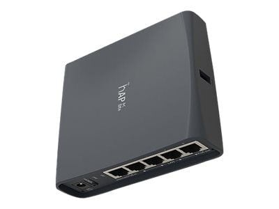 MikroTik RouterBOARD hAP ac lite RB952UI-5AC2ND - Trådløst tilgangspunkt - 100Mb LAN - Wi-Fi 5 - 2.4 GHz, 5 GHz - DC-strøm