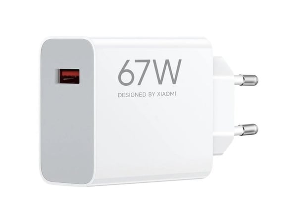 Xiaomi MDY-12-EJ - Strømadapter - 67 watt - 3 A (USB) - på kabel: USB-C - hvit