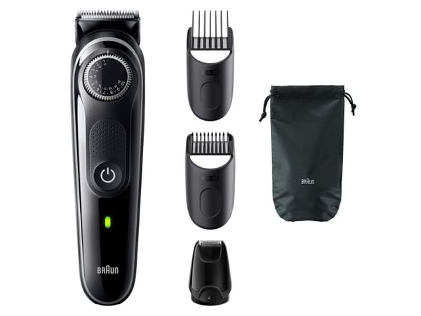 Braun BeardTrimmer 3 BT 3340, Vaskbar, Batteri, Svart