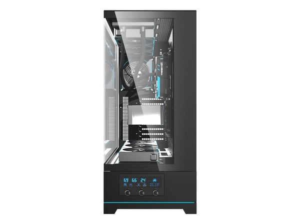 Darkflash-deksel Darkflash DY451L PRO datamaskindeksel med vifte (svart)