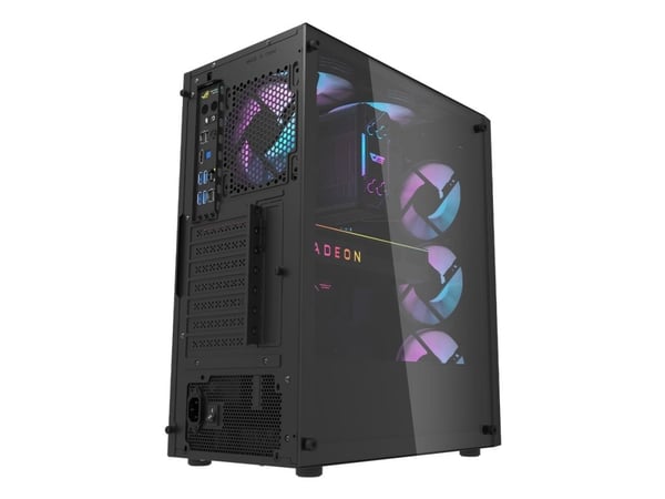 darkFlash DK351 BLACK, Tower, PC, Svart, ATX, ITX, Härdat glas, 16 cm