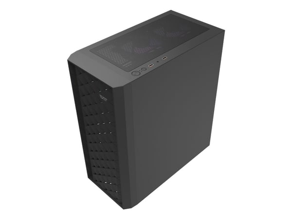 darkFlash DK351 BLACK, Tower, PC, Svart, ATX, ITX, Härdat glas, 16 cm