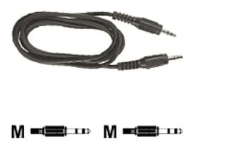Mercodan - Lydkabel - mini-phone stereo 3.5 mm hann til mini-phone stereo 3.5 mm hann - 20 m - svart