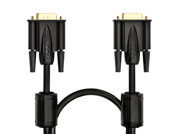 deleyCON MK1752, 1,5 m, VGA (D-Sub), VGA (D-Sub), Hankjønn, Hankjønn, Sort