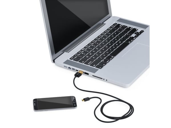 deleyCON MK2296, 0,15 m, USB A, Micro-USB B, USB 2.0, 0,48 Gbit/sek., Lajittelu