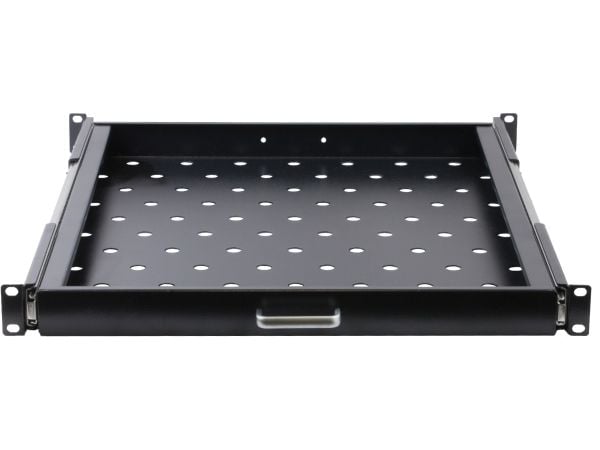 Rockstable RS19-UH68, Rackhylle, Sort, SPCC, Stål, 20 kg, 1U, Oval