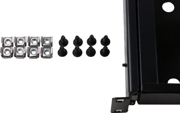 Rockstable RS19-UH68, Rackhylle, Sort, SPCC, Stål, 20 kg, 1U, Oval