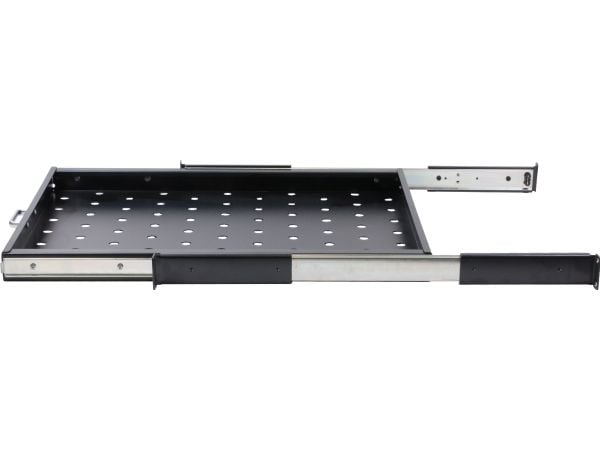 Rockstable RS19-UH68, Rackhylle, Sort, SPCC, Stål, 20 kg, 1U, Oval